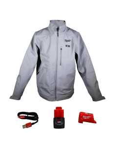 Chaqueta Térmica Unisex Milwaukee M12 Toughshell Gris Grande
