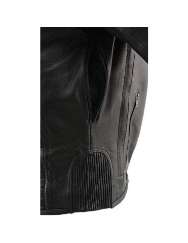 Chaqueta de Motocicleta Milwaukee Leather MLM1502 Cool-Tec Negra