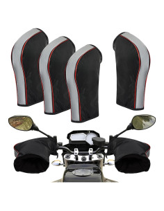 Guantes de Manillar Tallew para Motocicleta Impermeables 2 Pares