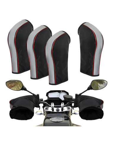 Guantes de Manillar Tallew para Motocicleta Impermeables 2 Pares