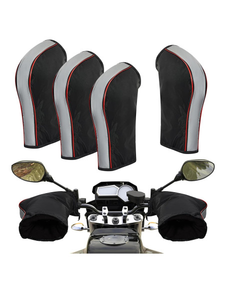 Guantes de Manillar Tallew para Motocicleta Impermeables 2 Pares