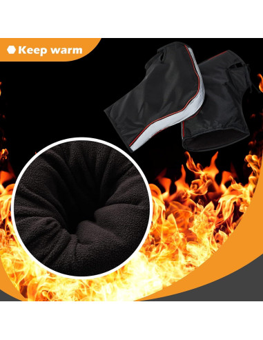 Guantes de Manillar Tallew para Motocicleta Impermeables 2 Pares