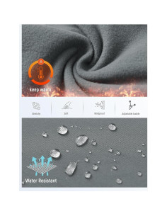 Pasamontañas Baleaf Gris Térmico Resistente al Agua Unisex 2