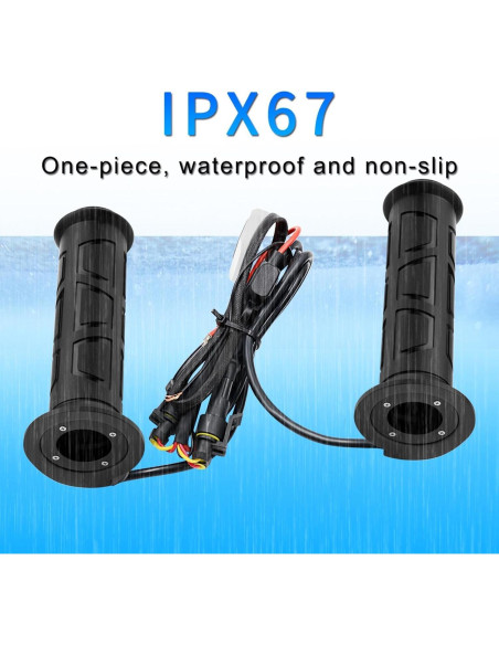 Agarraderas Calentadas OXWIND 12V para ATV 22mm - 3 Niveles