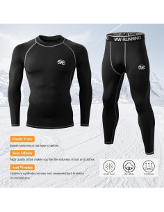 Conjunto Térmico para Hombre MeetHoo - Pantalones y Camiseta 2