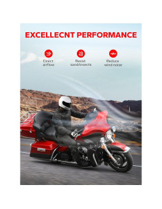 Parabrisas Onda 10" Amazicha para Harley Davidson 1996-2013 2