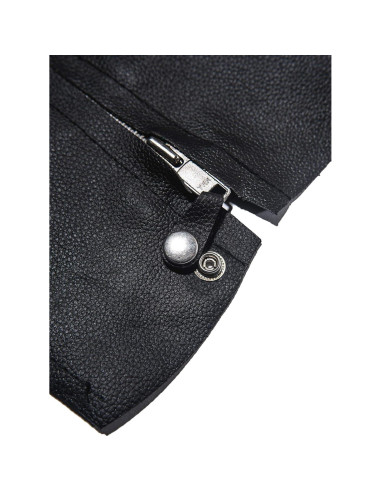 Chaps Cortos de Cuero The Nekid Cow XS-S con Cremallera y Velcro