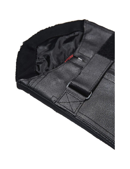 Chaps Cortos de Cuero The Nekid Cow XS-S con Cremallera y Velcro