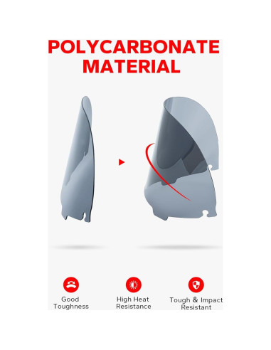 Parabrisas Onda 10" Amazicha para Harley Davidson 1996-2013