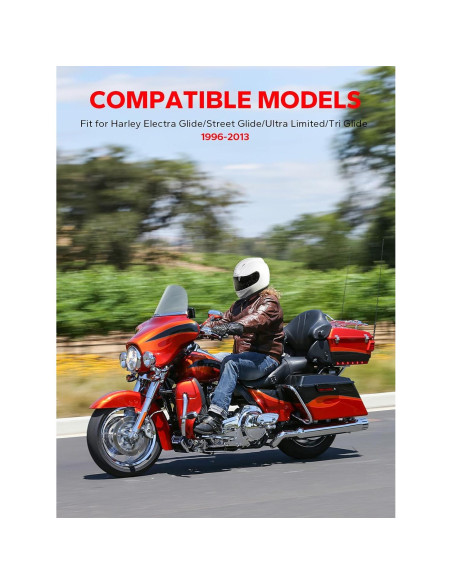 Parabrisas Onda 10" Amazicha para Harley Davidson 1996-2013