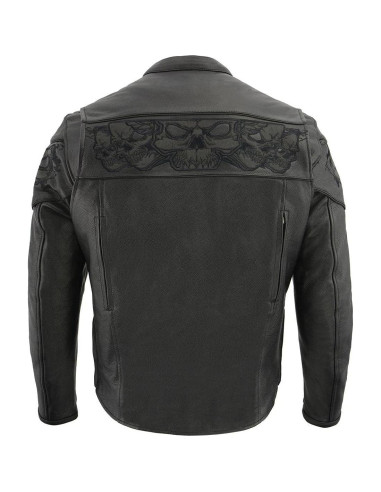 Chaqueta de motocicleta Milwaukee Leather MLM1501 Cool-Tec Negra XXL