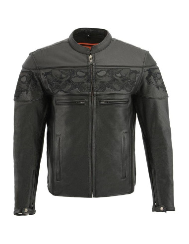Chaqueta de motocicleta Milwaukee Leather MLM1501 Cool-Tec Negra XXL