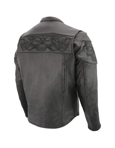 Chaqueta de motocicleta Milwaukee Leather MLM1501 Cool-Tec Negra XXL