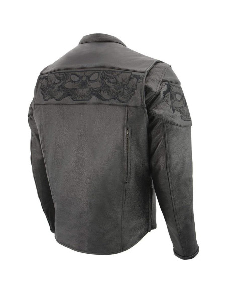 Chaqueta de motocicleta Milwaukee Leather MLM1501 Cool-Tec Negra XXL