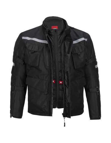 Forro de Chaqueta de Motocicleta Noru Adventure Grande Negro
