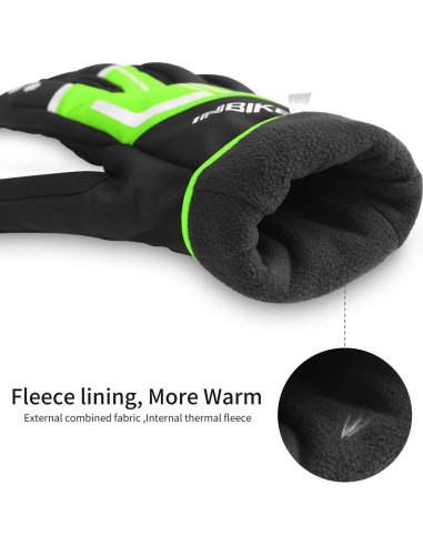 Guantes de Ciclismo INBIKE para Hombre Térmicos y Reflectantes