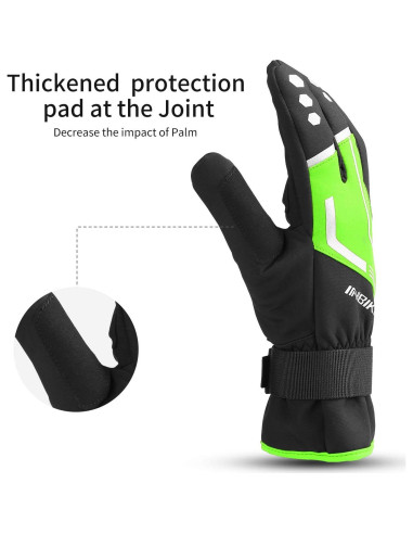 Guantes de Ciclismo INBIKE para Hombre Térmicos y Reflectantes