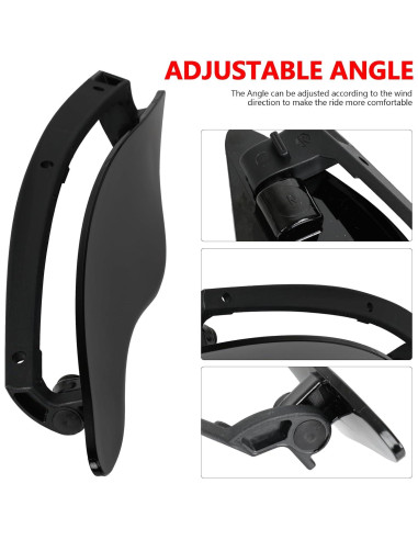 Deflectores de aire ajustables MOCODUO para Harley 2014+ Negro