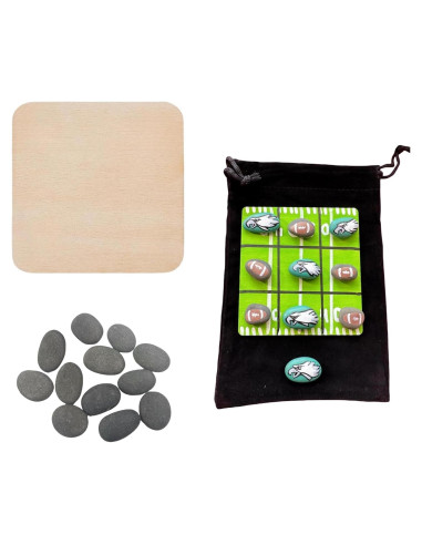 10 Piezas Piedras DIY para Pintar - Juego Tres en Raya CYLHCM