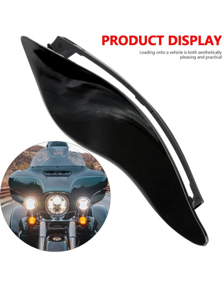 Deflectores de aire ajustables MOCODUO para Harley 2014+ Negro