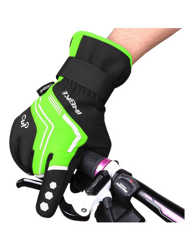 Guantes de Ciclismo INBIKE para Hombre Térmicos y Reflectantes