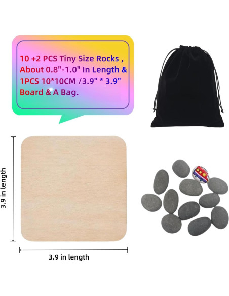 10 Piezas Piedras DIY para Pintar - Juego Tres en Raya CYLHCM