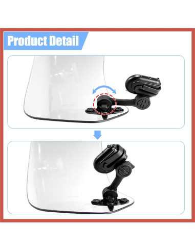 Parabrisas de Motocicleta ACROPIX 37cm Ajustable Claro