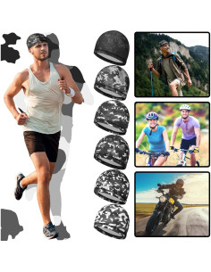 Gorras Enfriadoras Boao 6 Piezas para Correr y Ciclismo 2