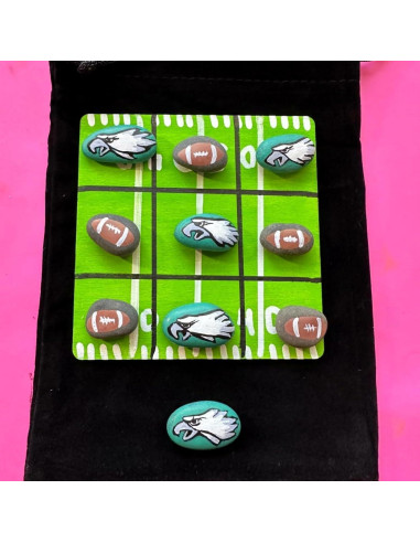 10 Piezas Piedras DIY para Pintar - Juego Tres en Raya CYLHCM