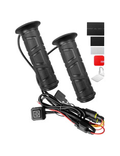 Empuñaduras Calentadas NTSUMI ATV 12V 7/8" (22mm) con Calentador de Pulgar