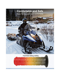 Empuñaduras Calentadas NTSUMI ATV 12V 7/8" (22mm) con Calentador de Pulgar 2