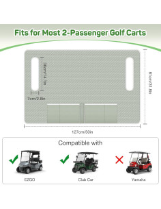 Cubierta de Asiento para Carro de Golf MoKo Universal 127x81cm 2
