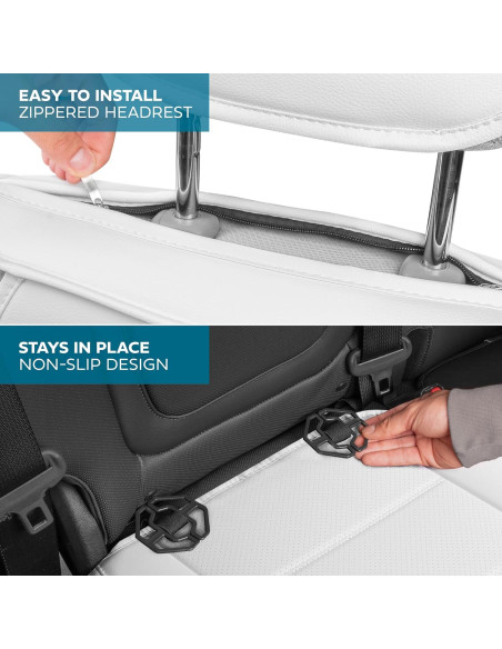 Cubiertas de Asiento MotorBox Edición Clásica - Blanco, Ajuste Universal