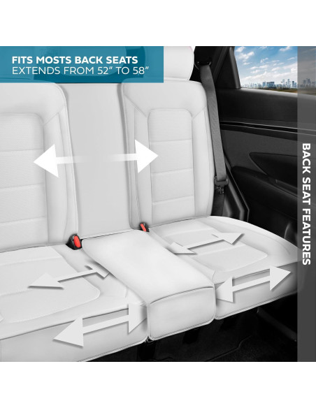 Cubiertas de Asiento MotorBox Edición Clásica - Blanco, Ajuste Universal