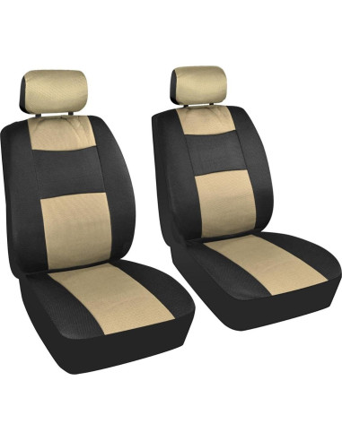 Cubierta de Asiento de Coche BDK 11 Piezas Beige Negro