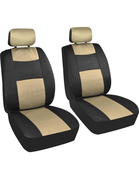 Cubierta de Asiento de Coche BDK 11 Piezas Beige Negro
