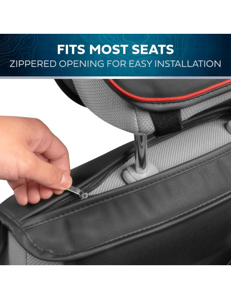 Fundas de Asiento MotorBox Edición Prestige Negro y Rojo 2007-2023