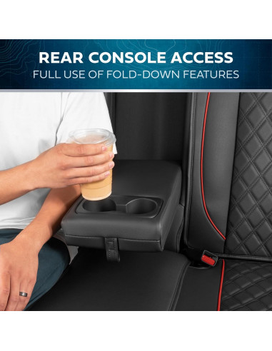 Fundas de Asiento MotorBox Edición Prestige Negro y Rojo 2007-2023