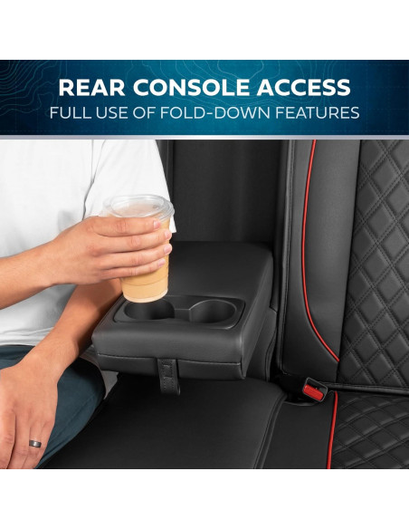 Fundas de Asiento MotorBox Edición Prestige Negro y Rojo 2007-2023