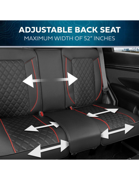 Fundas de Asiento MotorBox Edición Prestige Negro y Rojo 2007-2023