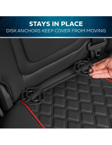 Fundas de Asiento MotorBox Edición Prestige Negro y Rojo 2007-2023