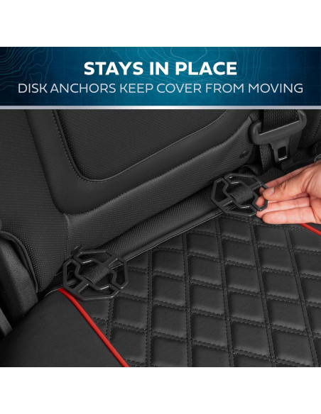 Fundas de Asiento MotorBox Edición Prestige Negro y Rojo 2007-2023