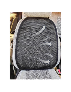 Cojín de Asiento de Coche ACDIAC Malla 3D Transpirable Negro