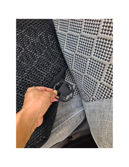 Cojín de Asiento de Coche ACDIAC Malla 3D Transpirable Negro