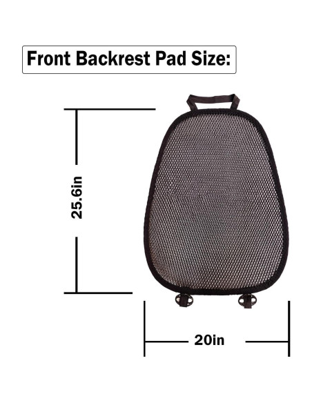 Cojín de Asiento de Coche ACDIAC Malla 3D Transpirable Negro