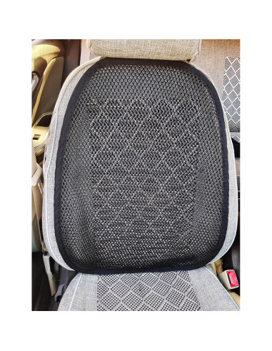 Cojín de Asiento de Coche ACDIAC Malla 3D Transpirable Negro