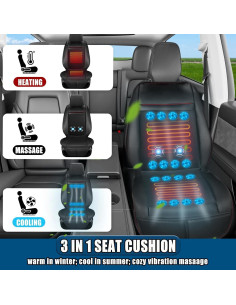 Funda de Asiento de Coche Refrigerante LGNORA 12V con Masaje 2