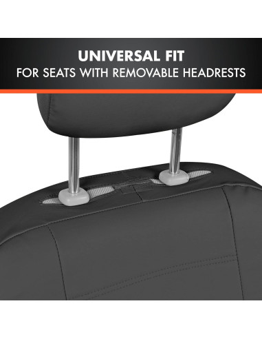 Cubiertas de Asiento de Coche BDK UltraLuxe 9 Piezas Negro