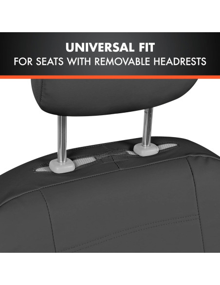 Cubiertas de Asiento de Coche BDK UltraLuxe 9 Piezas Negro