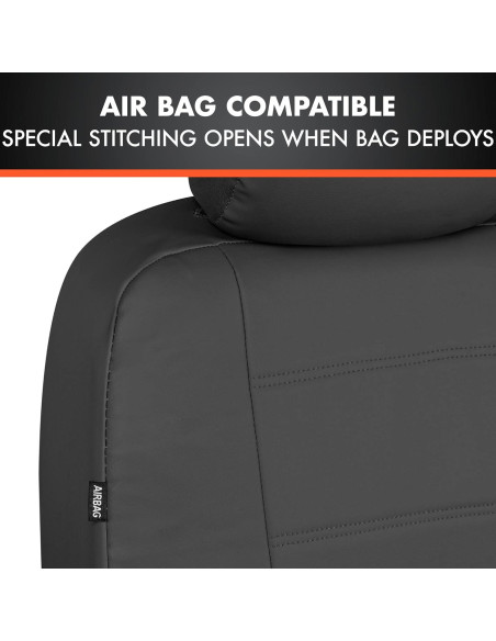 Cubiertas de Asiento de Coche BDK UltraLuxe 9 Piezas Negro